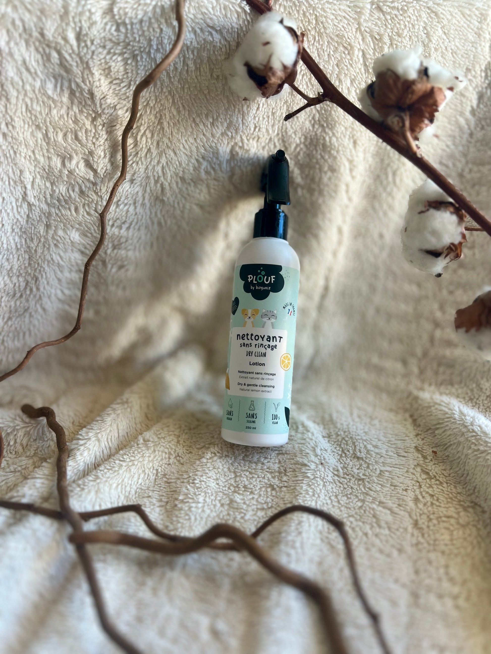 Lotion nettoyant sans rincage